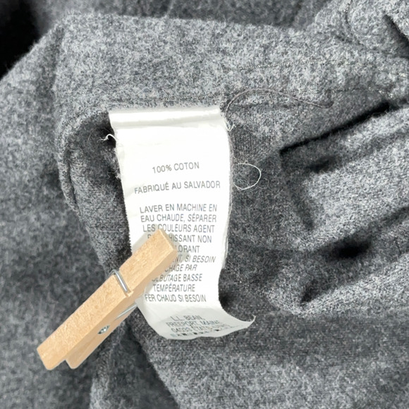 Vintage LL Bean Shirt Adult MEDIUM Gray Chamois Flannel Outdoor Heritage Y2K - Picture 8 of 10